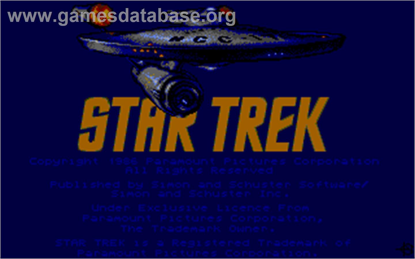 Star Trek The Rebel Universe - Atari ST - Artwork - Title Screen