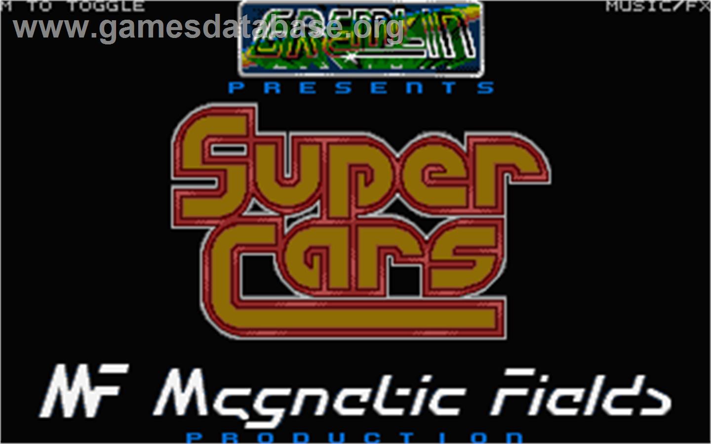 Super Cars - Atari ST - Artwork - Title Screen