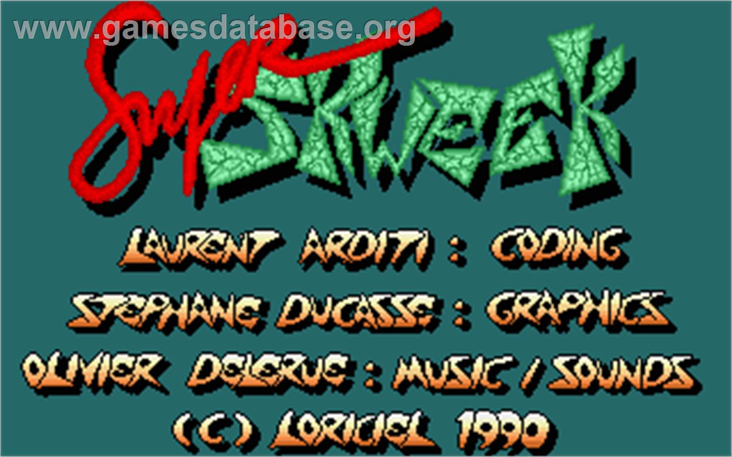 Super Skweek - Atari ST - Artwork - Title Screen