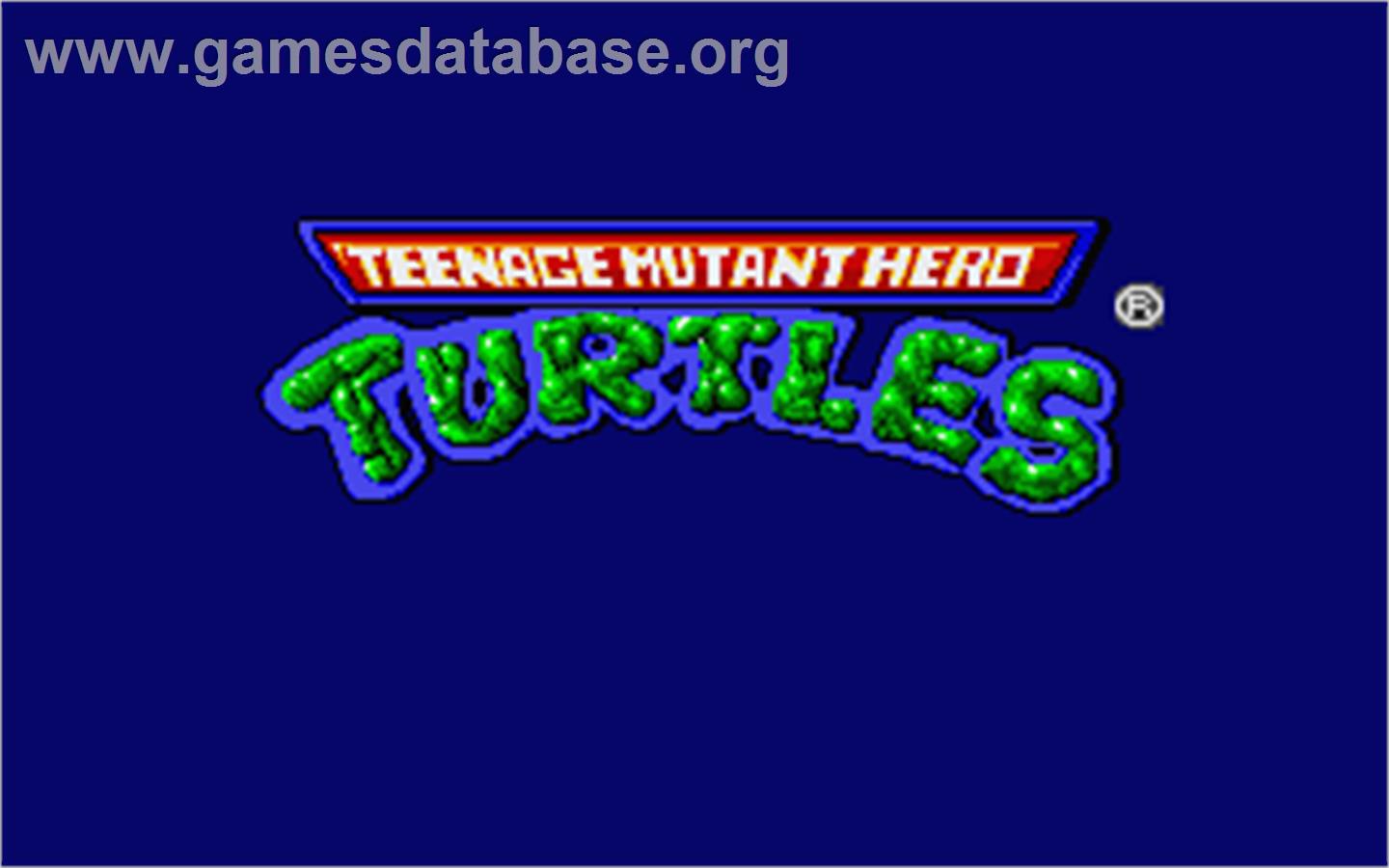 Teenage Mutant Ninja Turtles - Atari ST - Artwork - Title Screen