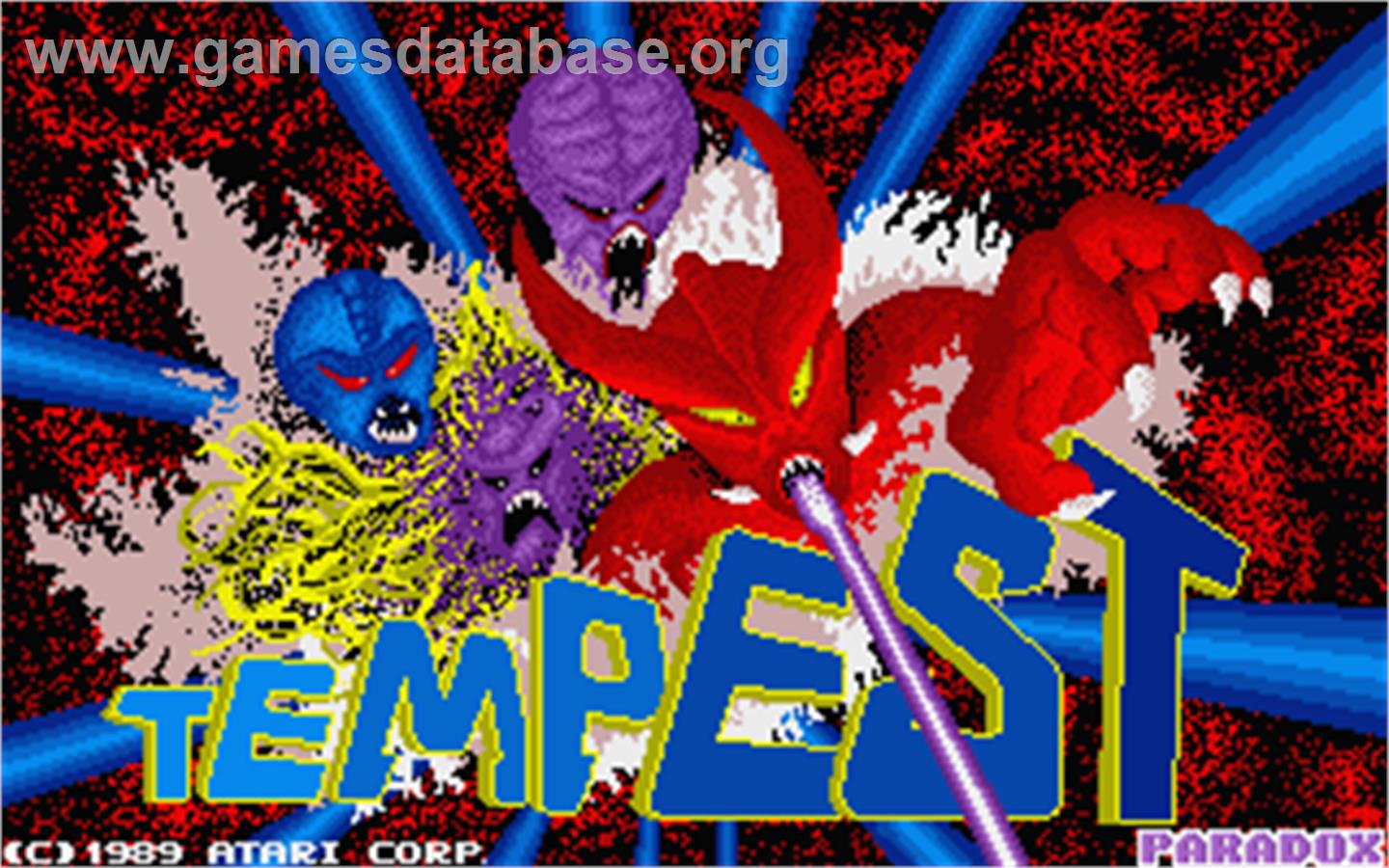 Tempest - Atari ST - Artwork - Title Screen