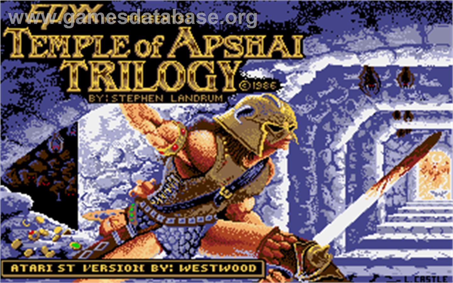 Temple of Apshai Trilogy - Atari ST - Artwork - Title Screen