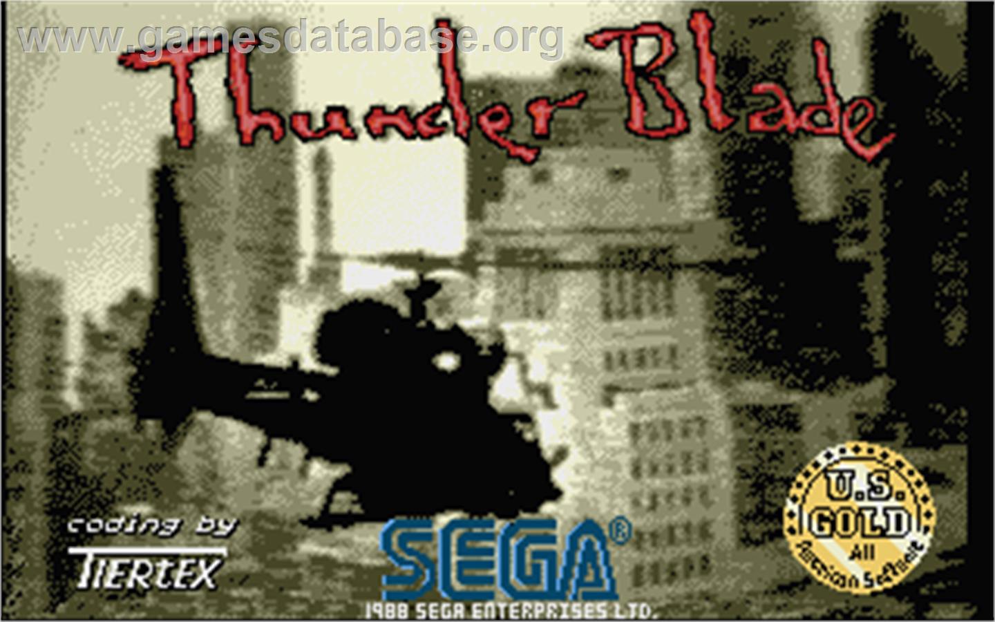 Thunder Blade - Atari ST - Artwork - Title Screen