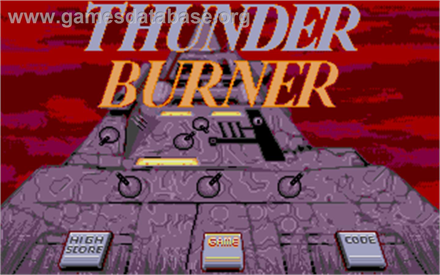 Thunder Burner - Atari ST - Artwork - Title Screen
