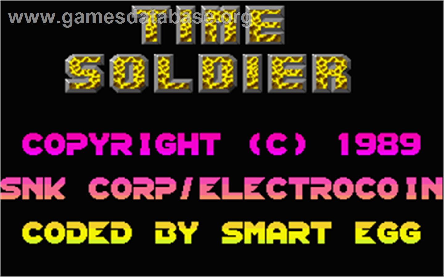 Time Soldiers - Atari ST - Artwork - Title Screen
