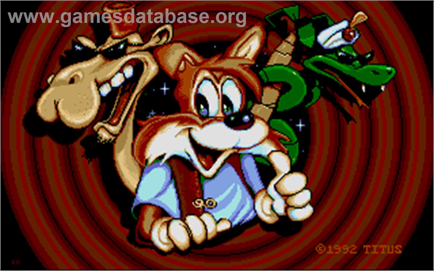 Titus the Fox: To Marrakech and Back - Atari ST - Artwork - Title Screen