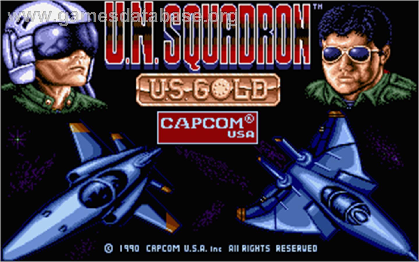 U.N. Squadron - Atari ST - Artwork - Title Screen