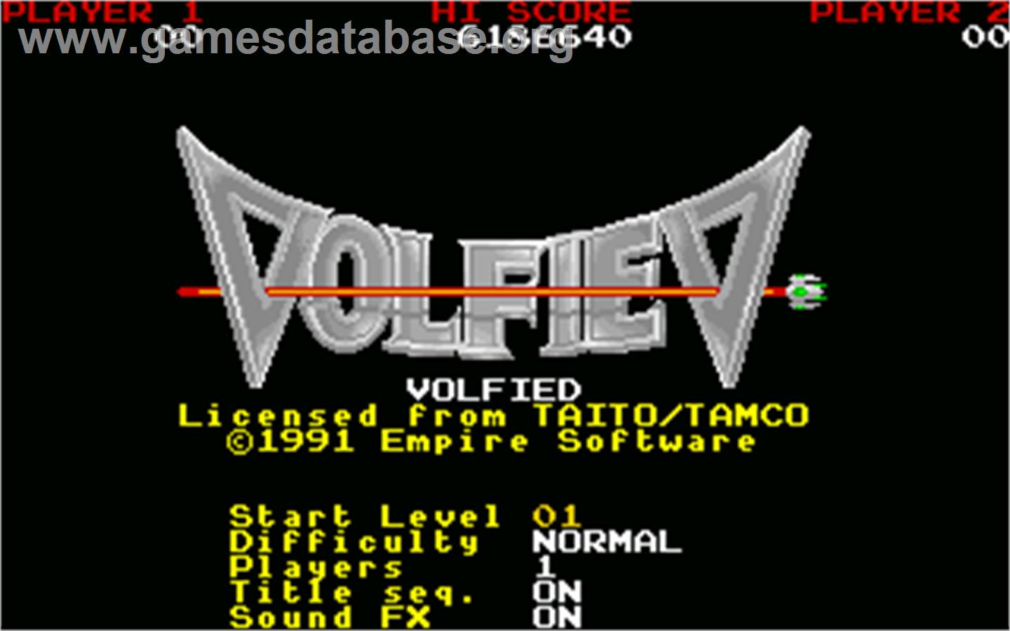 Volfied - Atari ST - Artwork - Title Screen
