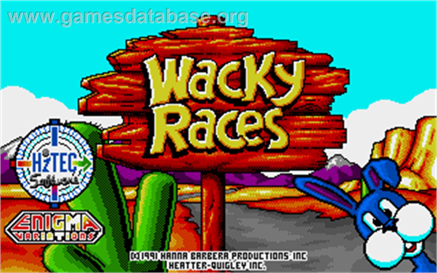 Wacky Races - Atari ST - Artwork - Title Screen