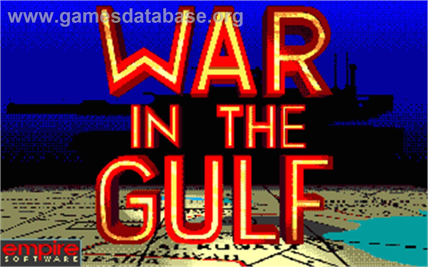 War in the Gulf - Atari ST - Artwork - Title Screen