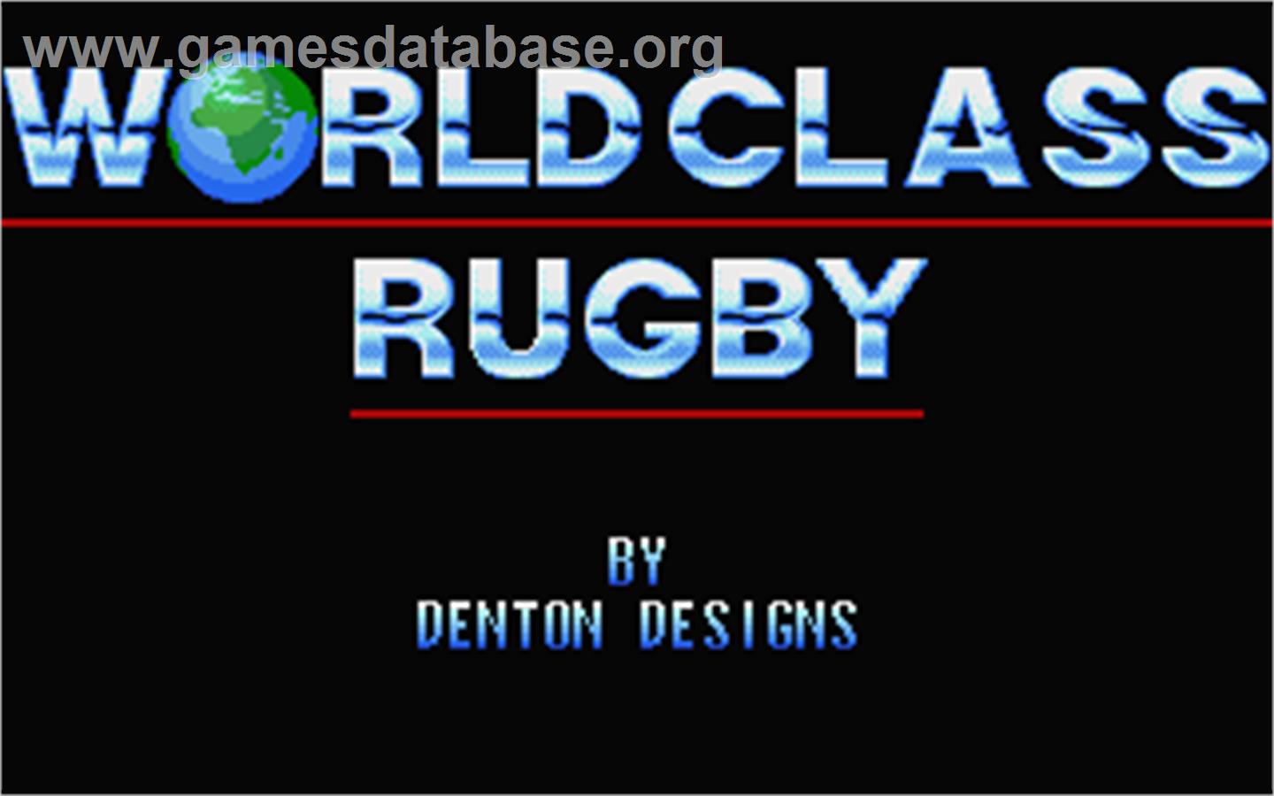World Class Rugby - Atari ST - Artwork - Title Screen