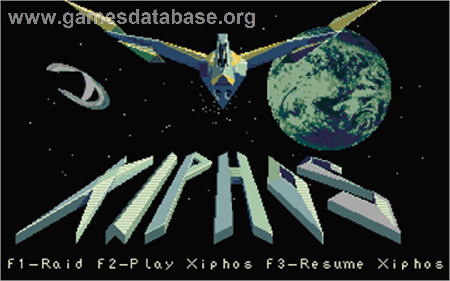 Xiphos - Atari ST - Artwork - Title Screen