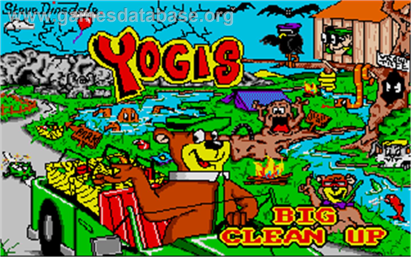 Yogi's Big Clean Up - Atari ST - Artwork - Title Screen
