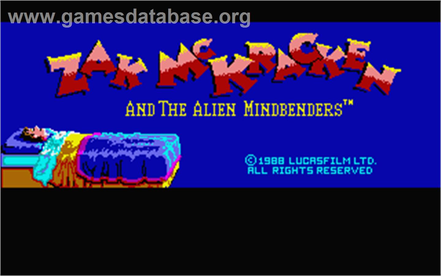 Zak McKracken and the Alien Mindbenders - Atari ST - Artwork - Title Screen