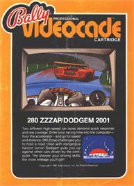 Box cover for 280zzap on the Bally Astrocade.