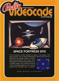 Box cover for Space Fortress on the Bally Astrocade.