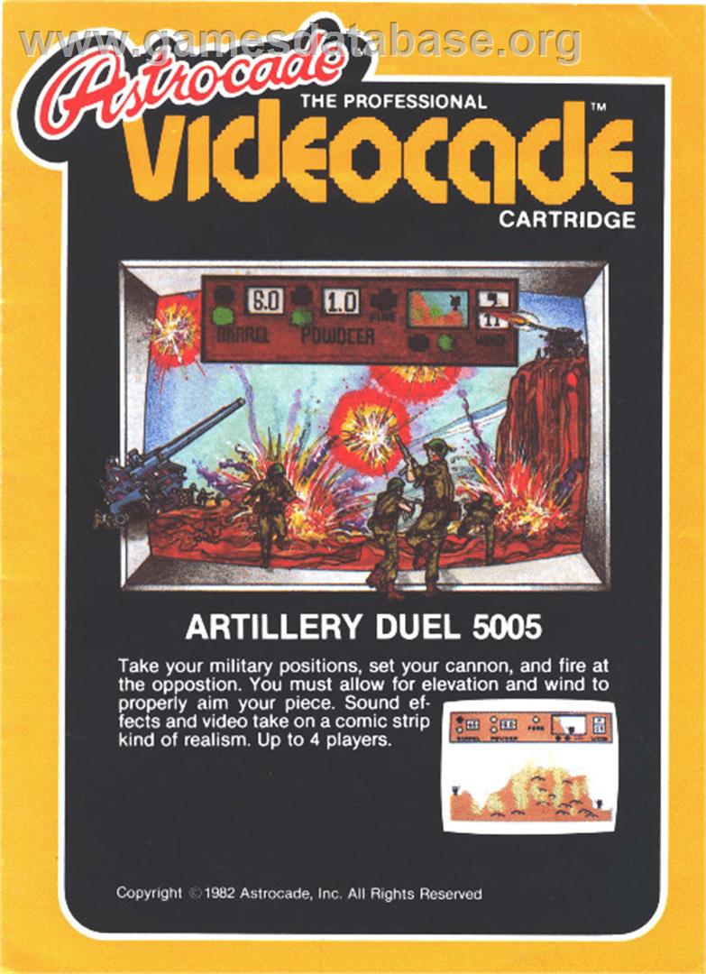 Artillery Duel - Bally Astrocade - Artwork - Box