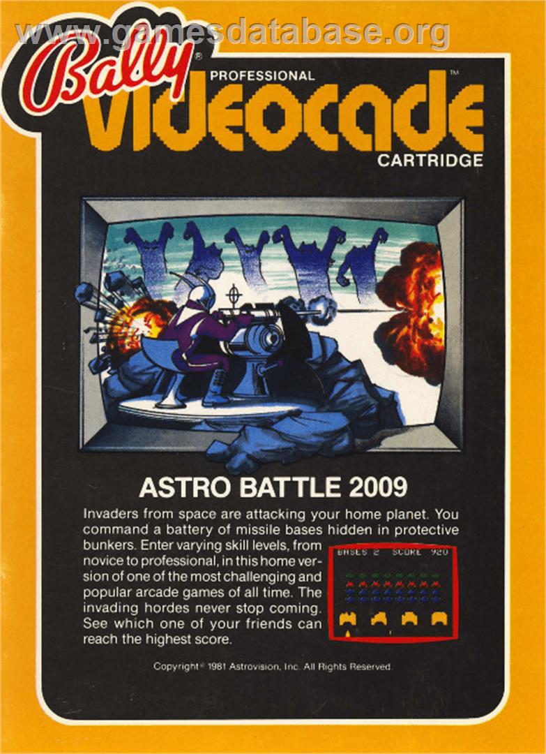 Astro Battle - Bally Astrocade - Artwork - Box