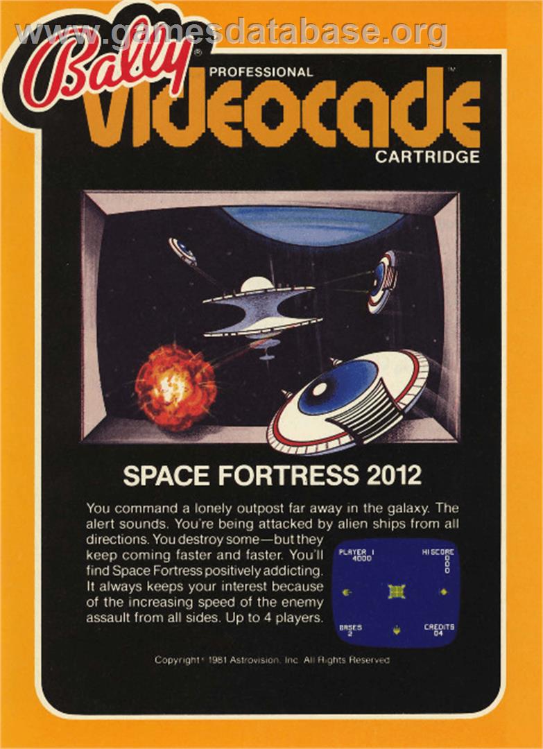 Space Fortress - Bally Astrocade - Artwork - Box