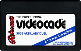 Cartridge artwork for Artillery Duel on the Bally Astrocade.