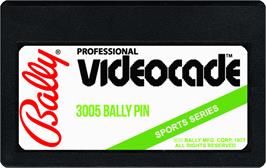 Cartridge artwork for Bally Pin on the Bally Astrocade.