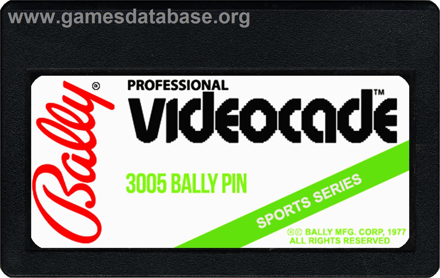Bally Pin - Bally Astrocade - Artwork - Cartridge