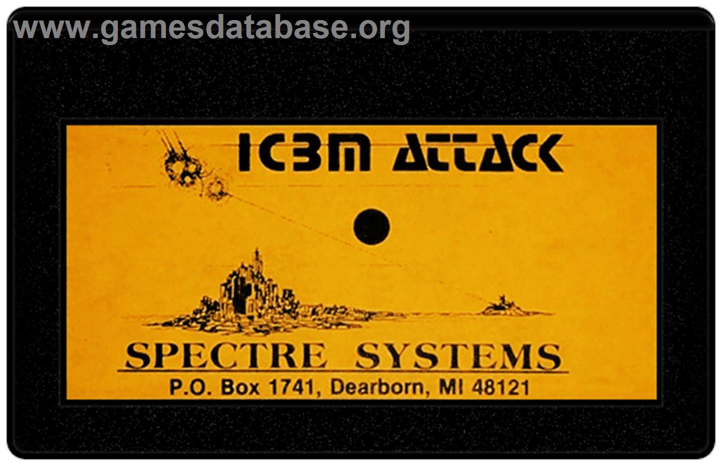 I.C.B.M. Attack - Bally Astrocade - Artwork - Cartridge