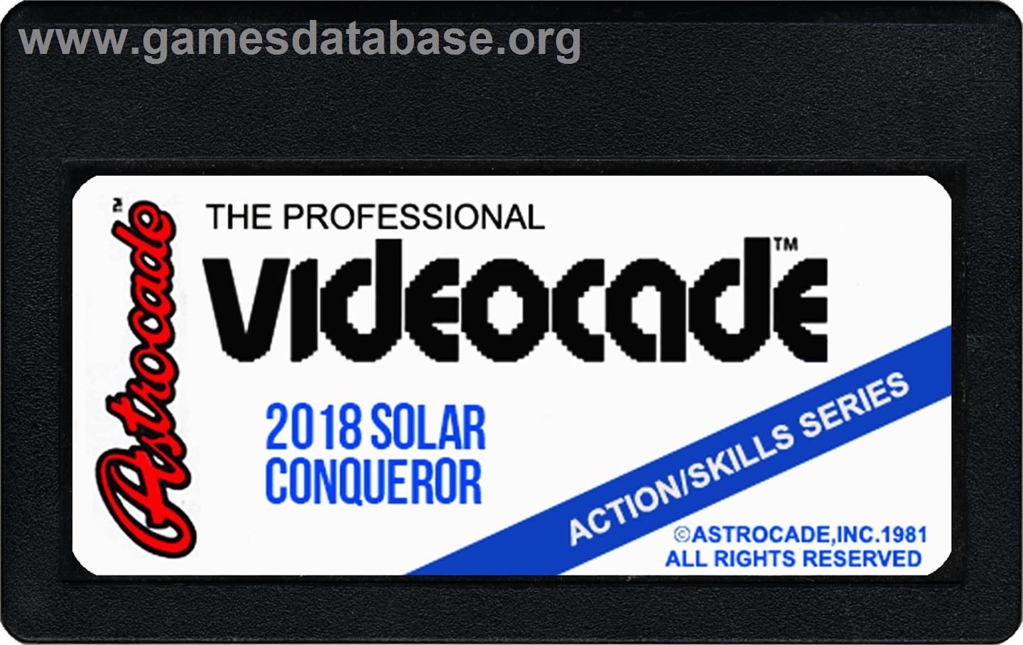 Solar Conqueror - Bally Astrocade - Artwork - Cartridge