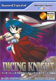 Box cover for Dicing Knight Period on the Bandai WonderSwan Color.