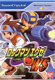Box cover for Rockman EXE WS on the Bandai WonderSwan Color.