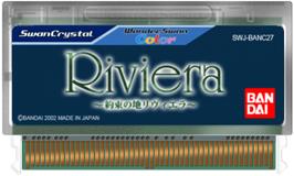 Cartridge artwork for Riviera: The Promised Land on the Bandai WonderSwan Color.