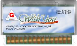 Cartridge artwork for With You: Mitsumete Itai on the Bandai WonderSwan Color.