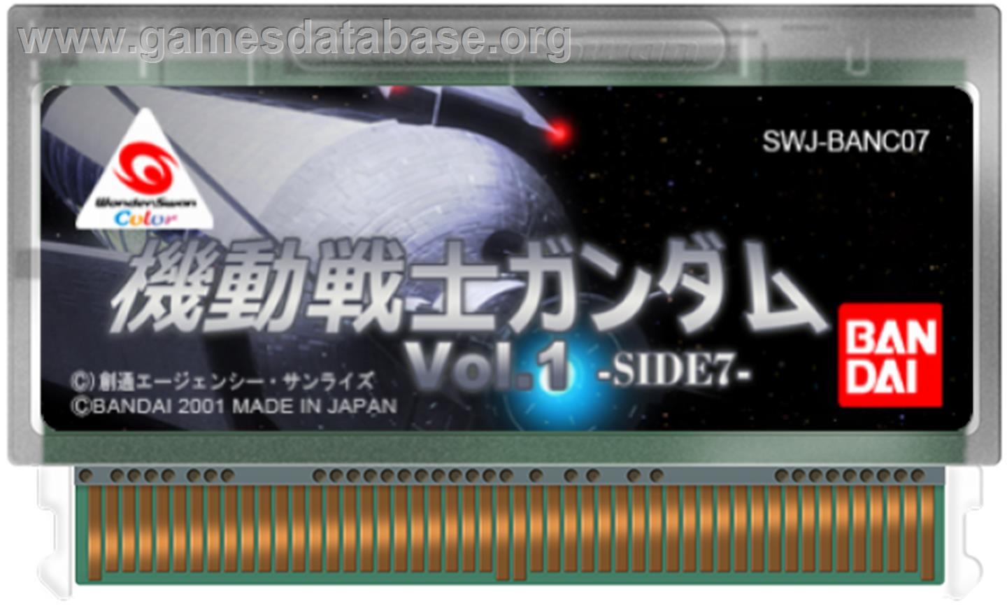 Mobile Suit Gundam: Vol. 1 - Side 7 - Bandai WonderSwan Color - Artwork - Cartridge