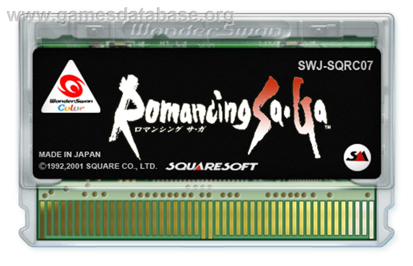 Romancing SaGa - Bandai WonderSwan Color - Artwork - Cartridge