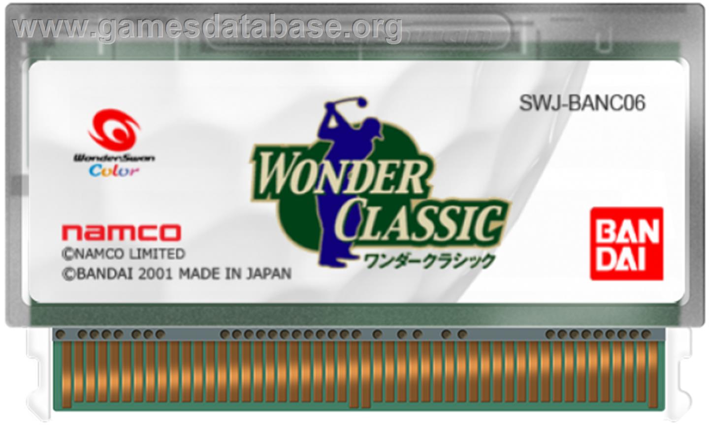 Wonder Classic - Bandai WonderSwan Color - Artwork - Cartridge