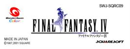 Top of cartridge artwork for Final Fantasy IV on the Bandai WonderSwan Color.