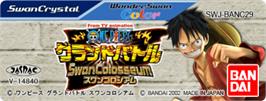 Top of cartridge artwork for One Piece: Grand Battle Swan Colosseum on the Bandai WonderSwan Color.