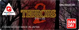 Top of cartridge artwork for Terrors 2 on the Bandai WonderSwan Color.