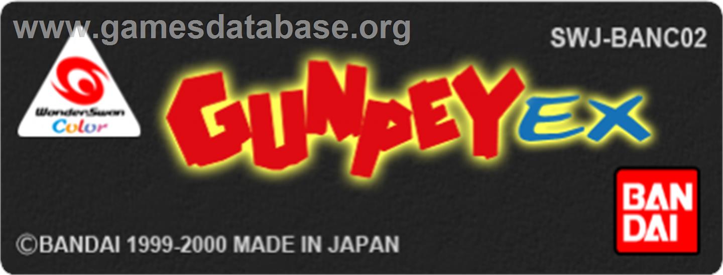 Gunpey EX - Bandai WonderSwan Color - Artwork - Cartridge Top