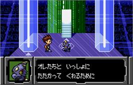 In game image of Digimon Tamers: Brave Tamer on the Bandai WonderSwan Color.