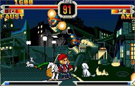 In game image of Guilty Gear Petit 2 on the Bandai WonderSwan Color.