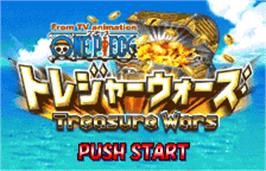 Title screen of One Piece: Treasure Wars on the Bandai WonderSwan Color.