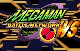 Title screen of Rockman EXE WS on the Bandai WonderSwan Color.