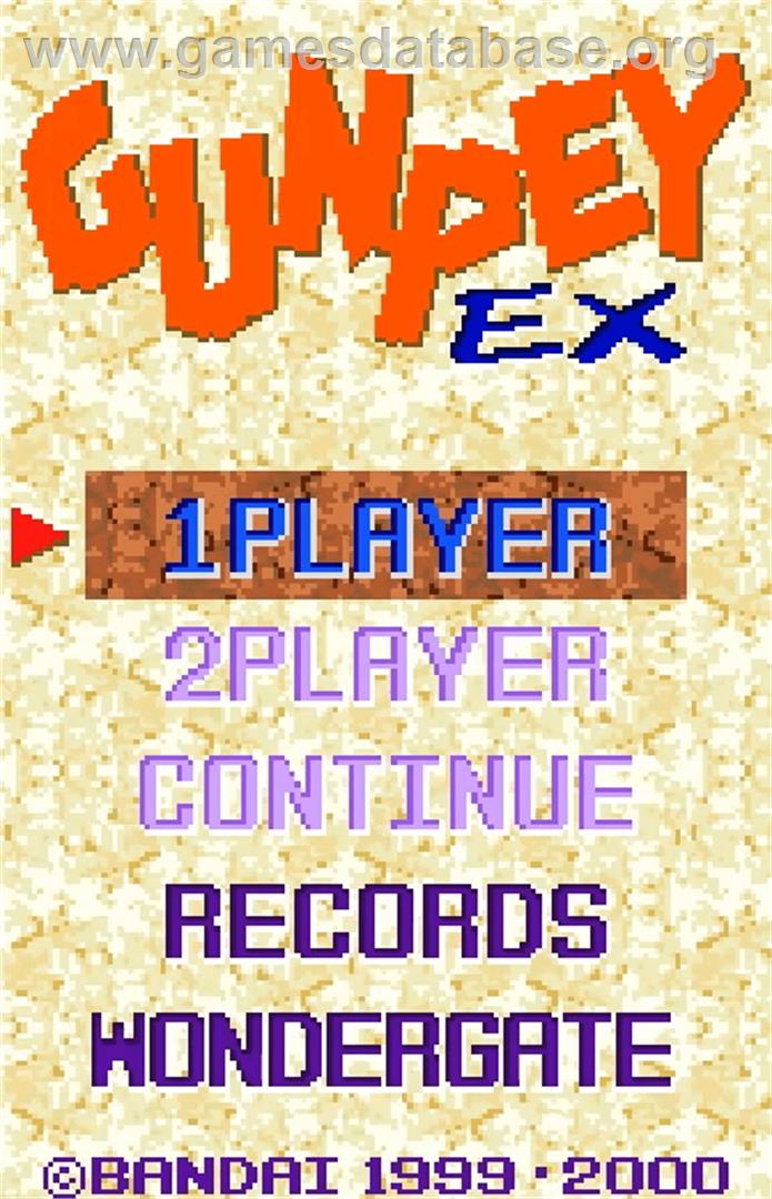 Gunpey EX - Bandai WonderSwan Color - Artwork - Title Screen