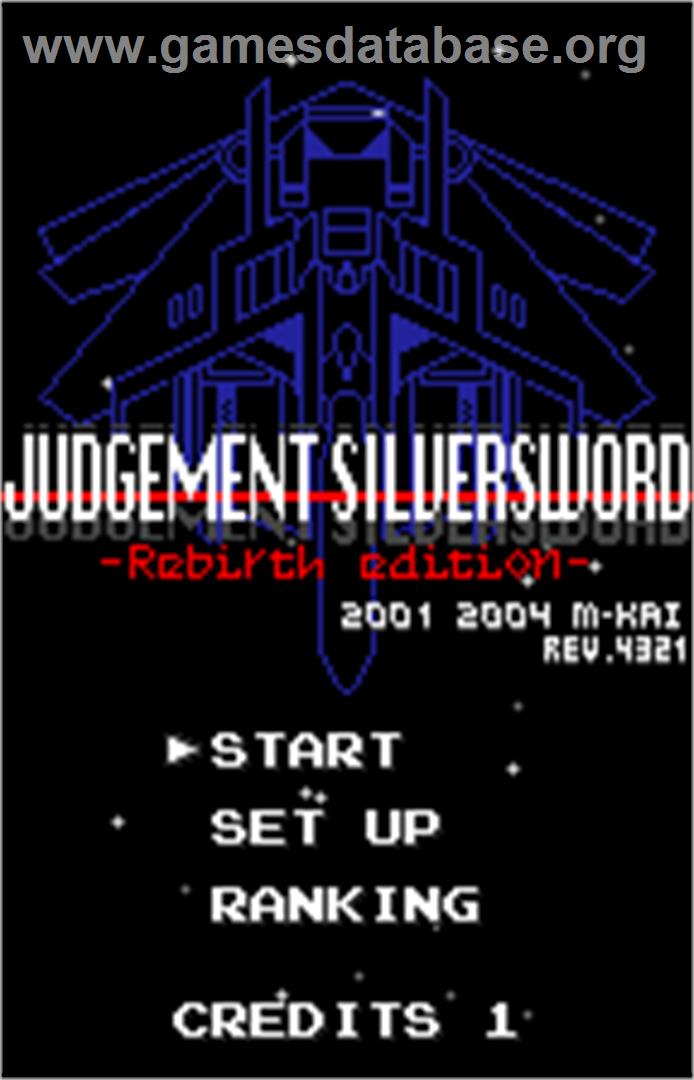 Judgement Silversword: Rebirth Edition - Bandai WonderSwan Color - Artwork - Title Screen