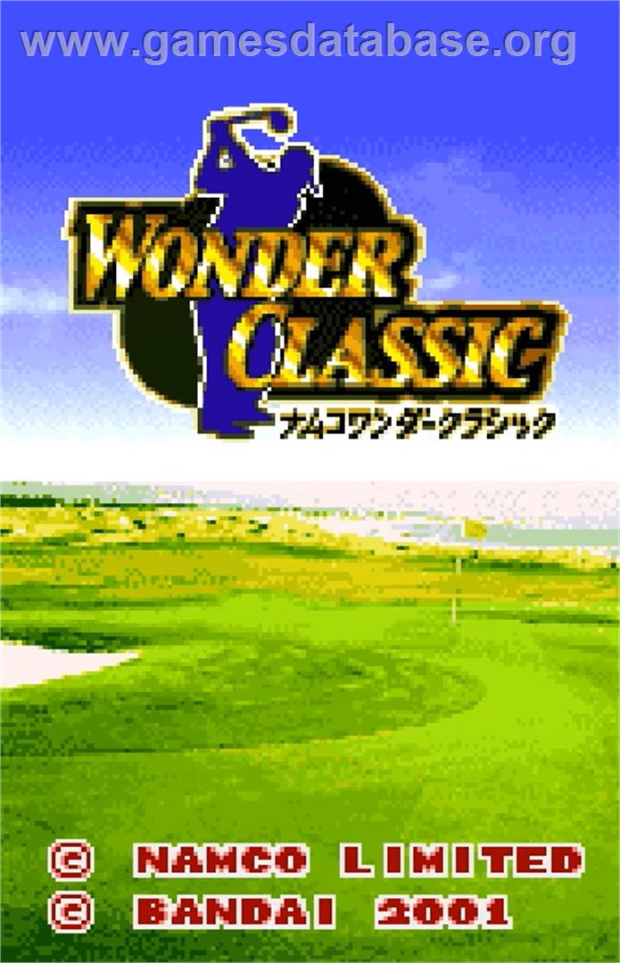 Wonder Classic - Bandai WonderSwan Color - Artwork - Title Screen