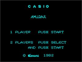 Title screen of Amidar on the Casio PV-1000.