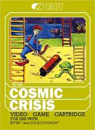 Box cover for Cosmic Crisis on the Coleco Vision.
