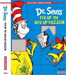 Box cover for Dr. Seuss's Fix-Up the Mix-Up Puzzler on the Coleco Vision.