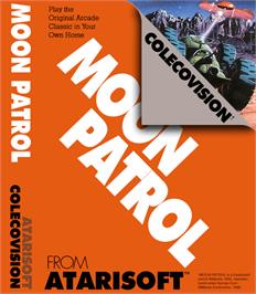 Box cover for Moon Patrol on the Coleco Vision.